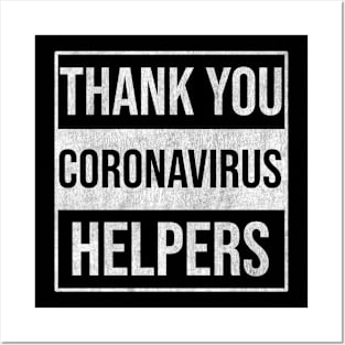 Thank You Coronavirus Helpers Quote Posters and Art